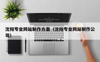 南昌沈阳专业网站制作方案（沈阳专业网站制作公司）
